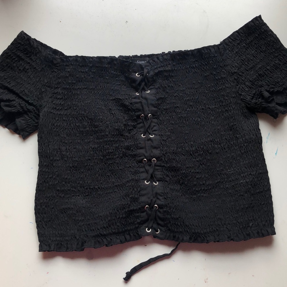 Black Crop Top